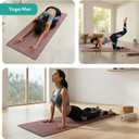 Yoga Mat Thick 5mm – Non Slip Exercise Mat Workout Surface, PU Natural Rubber Grip, Extra Large 183x68 cm Wide Design, Pilates Fitness Training, Includes Strap & Carry Bag