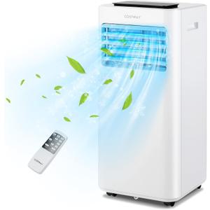 10000 BTU Portable Air Conditioner, 3 in 1 AC Unit, Fan & Dehumidifier w/Sleep Mode, 24H Timer, LED Display, Child Lock, Remote Control & Window Kit for Bedroom, Office, Dorm (10000BTU)