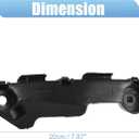 uxcell 1 Pair Left Right Side Front Bumper Mounting Support Bracket No.GV7D500T1/GV7D500U1 for Mazda 6 GH 2007-2012