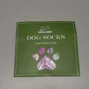 EXPAWLORER 6Pcs Anti Slip Dog Socks to Prevent Licking Paws, Dog Shoes for Winter, Double Sides Dog Boots & Paw Protectors Booties for Hardwood Floors with Grippers Small Medium Large Senior Dogs, M (Purple)