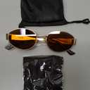 livho 2025 Trendy Oval Sunglasses - Stylish Polarized Shades for Everyday - Retro Metal Frames