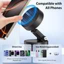 CreaDream Vacuum Magnetic Suction Car Phone Holder, 2025 Upgraded Foldable Suction Cup Phone Mount Stand with 360 Rotation, Car Accessories for All Smartphones, for Shower/Car/Mirror/Smooth Surface