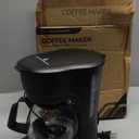 Electactic 5-Cup Programmable Drip Coffee Maker, a compact coffee machine with a digital clock and 24-hour programmable timer, featuring Auto Shut-Off, and a Removable Filter Basket for Home & Office.