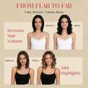 Rich Choices Short Clip In Hair Extensions Real Human Hair-Wave/Curly 6 Pcs Single Clip Hairs Extensions For Women-Mini Clips Hairpieces-10 Inch #18P613 Ash Blonde Highlighted Bleach Blonde