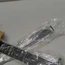 6 Pack - 16 inch Black Hidden L Shelf Bracket (1/5 Inch Thicked) Iron Floating Shelf Brackets Rustic Industrial Metal Brackets for Shelf Support