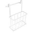 Cabinet Door Storage Basket over Door Pantry Organizer Wire Hanging Basket Towel Cutting Board Holder Space-saving Shelf Organizer Stainless Steel