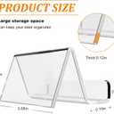2 x Acrylic Business Card Holder for Desk, Business Card Stand Desktop Business Card Holders for ExhibitionOffice Acrylic Business Card Stand Display Capacity: 50 Cards 3 Pack