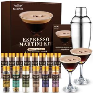 Espresso Martini Gift Kit - All-in-One Cocktail Maker with Espresso Mix & Bar Tool, Ideal Gift for Women, Coffee Lovers, Cocktail Enthusiasts