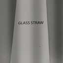 TraVisonyx 6 Pack Reusable Glass Straw for Stanley 40 oz 30 oz Cup Tumbler,12.2''x10MM,3 Straight and 3 Bent with 2 Cleaning Brushes, Compatible with Stanley 40oz Stanley Cup Tumbler