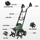 Prostormer 14-Inch 10-Amp Corded Electric Tiller/Cultivator