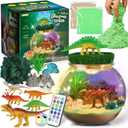 Dinosaur Gifts for Boys - Dinosaurs Terrarium Kit for Kids - Birthday Gift for Boy Ages 4 5 6 7 8-12 Year Old - DIY Dino Toys for Boys - Arts and Crafts Kit for Kids