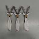 Syhood 3 Pcs Wooden Reindeer Figurines Reindeer Table Signs Deer Tiered Tray Decor Rustic Farmhouse Deer Tabletop Centerpiece for Winter Home Office Mantel Fireplace Shelf Desk Party Decorations