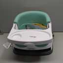 Ingenuity Baby Base 2-in-1 Booster Feeding and Floor Seat with Self-Storing Tray - Mist