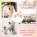 Thiccywoov 3 Pcs 15.7 Inch Giant Paper Flowers Artificial Large 3D Crepe Decoration for Birthday Party Bridal Wedding Baby Shower Valentine Big Decor Home Wall Garden Backdrop Photography Props(Pink)