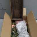 3 Pcs Mason Jar Centerpiece Table Decorations for Dining Table Decor Farmhouse Coffee Table Decor with Wood Tray and Led Light Table Centerpieces for Dining room Kitchen Living Bathroom, Pink