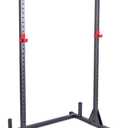 CAP Barbell Power Rack with Pull Up Bar & Attachments - Squat Rack & Strength Training Power Cage for Home Gym - Carbon