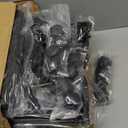 YEEBONIX Under Bed Storage with Wheels, 4 Pack Curved Under Bed Storage Containers, 60L Under The Bed Storage Bins, Rolling Under The Bed Storage Metal Drawer for Clothes, Blankets, ShoesBlack