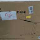 Foldable Mobile Standing Desk, 27"21" Portable Rolling Laptop Cart with 90 Tiltable Board, Height Adjustable Mobile Desk Workstation with Wheels, Folding Table for Home Office, Black
