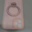 FNTCASE for iPhone 12 Pro-Max Case: [360 Spin Magnetic Stand] [Compatible with Magsafe] [Screen Protector] Translucent Matte Military Grade Shockproof Full Camera Protective Phone Cover - Pink