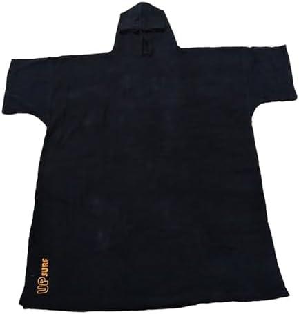 UP SURF Surf Poncho Wetsuit Changing Robe Poncho with Hood for Swim, Beach Sports 320GSM Terry Cloth 100% Cotton