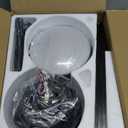 Ceiling Fans with Lights, 42 Inch Low Profile Ceiling Fan with Lights and Remote Control, LED Dimmable DC Reversible, 8 Speed, Noiseless, Modern Black Ceiling Fan for Bedroom, Indoor/Outdoor Use