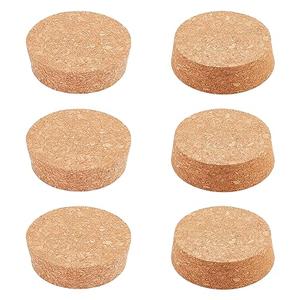 BENECREAT 6PCS Cork Bottle Stoppers, Durable Wooden Tapered Cork Plugs for Wine Beer Glass Bottle and DIY Craft Project, 2.8x2.52x0.78"