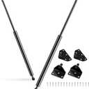 Qty(2) SL28-30 GSNI-3200-30 30in 30lb/134N Universal Gas Strut with Mounting Brackets, ML28-30 Lift Support Shock for RV Camper Outside Kitchen Cabinet Truck Tonneau Cover Basement Door Part