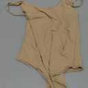 SUUKSESS Women Sexy Scoop Neck Thong Bodysuit Backless Cami Bodysuit Top Size M