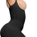 SHAPERX Open Bust Shapewear Tummy Control Bodysuits for Women Seamless Compression High Waisted Body Shaper, XXS