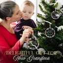 7 x New Grandma Ornament - Baby Announcement Gift Promoted from Dog to Human Grandma Glass Ornament - Grandmother Gifts for Christmas - Grandmother Gifts from Grandkids