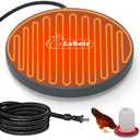 Lxheir Chicken Water Heater, 13'' Heated Base for Metal Plastic Poultry Founts Waterer 3-5 Gallons, Poultry Water Heater Base for Chicken Turkey Goose Duck Pigeon Drinker in Winter Grey, Pack Of 3