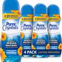 Purex Crystals In-Wash Fragrance and Scent Booster, Fresh Spring Waters, 21 Ounce (Pack of 4)