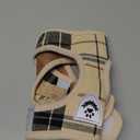 PUPTECK Adjustable Pet Harness Collar &Leash Set Step in for Small Dogs Puppy &Cats Outdoor Training &Running, Soft Mesh Padded Reflective Vest Harness,M: Chest girth: 16-18in Collar: 11.8-15.7in (Beige)