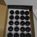 MIKKUPPA M12x1.5 Black Lug Nuts - Replacement for Ford Fusion Focus Escape, Honda Accord Civic CRV, Chevy Cruze Malibu, Jeep Compass Patriot Aftermarket Wheel, 20pcs Closed End Tire Nuts