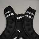 ZELUS Weighted Vest for Men and Women | 4-10lb Vest with 6 Ironsand Weights for Home Workouts | Adjustable Body Weight Vest Exercise Set for Cardio and Strength Training (Black)