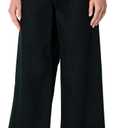 Amazon Essentials Women's Ultra Soft Mid-Rise Wide Leg Jeans (18, Black)
