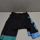 Beroy Womens Cycling Shorts (Medium, Blue+Green)