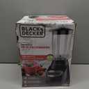 BLACK+DECKER Countertop Blender with 6-Cup Glass Jar, 10-Speed Settings, Black, BL2010BG