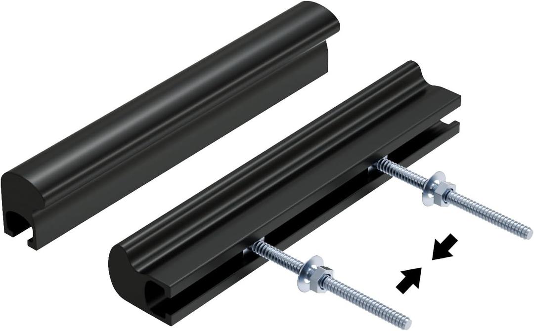 Haidms 25 Pack Adjustable Cabinet Handles Black Cabinet Pulls 1" to 4" (25-102mm) Adjustable Hole Centers Square Drawer Pulls for Kitchen Hardware