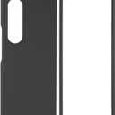 Liquid Silicone Case for Samsung Galaxy Z Fold4 [Silky Touch] Ultra Soft Silicone Case with Microfiber Lining [Drop Protection] (Z Fold4, Liquid Silicone Black)
