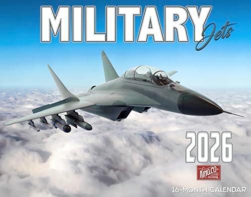 24 of 2026 Military Jets Wall Calendar 16-Month X-Large Size 14x22, Best Military Fighter Jets Calendar by The KING Company-Monster Calendars
