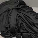 10 ft x 8 ft Wrinkle Free Black Backdrop Curtain for Parties, Polyester Black Photo Backdrop Drapes for Graduation Birthday Wedding Party Stage Curtains