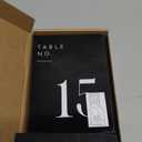 JINMURY Wedding Black Table Numbers 1-15 with Stands, 5"x7" Black Acrylic Table Numbers with White Font for Wedding Party Reception (1-15, 5"x7")