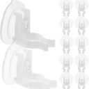 STOBAZA Electronic Candle Suction Cup Accessories 12 Pcs Strong Hold Window Candle Holders for Led Flameless Candles Perfect for Home Decor and Party Decorations
