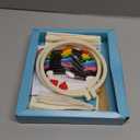 Embroidery Kit Cross Stitch Kit DIY Kit: Embroidery Hoop Frames, Threader, Floss Skein Thread, Thread Cutter, Tracing Wheel, Seam Ripper and Needle Compact