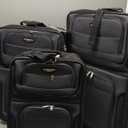 Travel Select Amsterdam Expandable Rolling Upright Luggage, Navy, 4-Piece Set