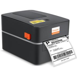 Yinleader Thermal Label Printer for Shipping Labels 4x6 - Desktop Label Printers for Monochrome, USB, Works with Windows, Mac OS, ChromeOS, Amazon, Etsy, Ebay, Shopify, USPS, FedEx, DHL (Black)