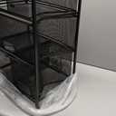 Mind Reader Cart with Drawers, Multipurpose Office Organizer, Utility Cart, Rolling Storage, Metal Mesh, Black