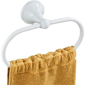 Flybath Oval Towel Ring Antique Brass Hanger Hand Towel Holder for Bathroom Kitchen Accessories Wall Mounted, White Finish Flybath Oval Towel Ring Antique Brass Hanger Hand Towel Holder for Bathroom Kitchen Accessories Wall Mounted, White Finish