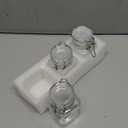 3Pcs 3.4oz Small Airtight Glass Spice Jars with Lids & Clip Top, Small Glass Mason Jars Square Bottles, Herb Jars, Mason Jars, Seasoning Containers (3)